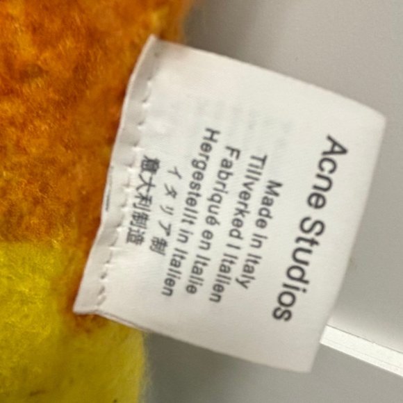 ACNE STUDIOS Checked Fringed Knitted Scarf - Picture 4 of 5